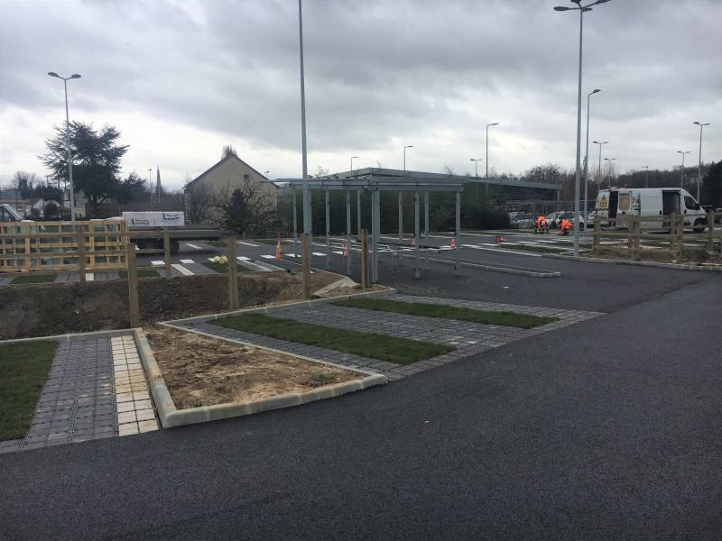 Démolition et extension du parking d'une enseigne de grande distribution HARFLEUR (76)